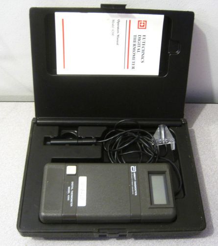 Abbott diagnostics imx digital thermometer w/manual and case. tested / excellent for sale