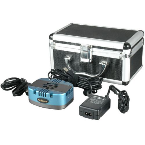 1.4mp peltier cooled ccd low light microscope camera + calibration kit for sale