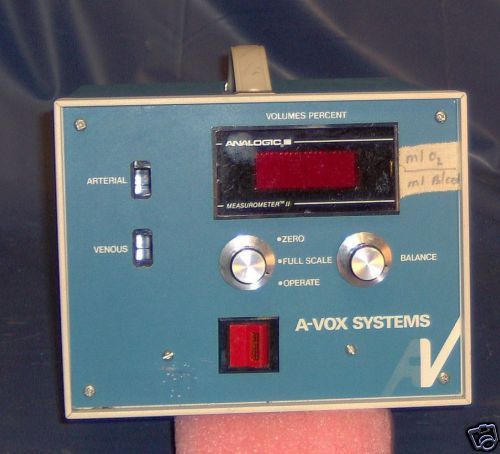 A-vox systems o2 monitor for sale