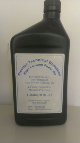 Fischer technical lav3 high vacuum pump oil 2 quarts for sale