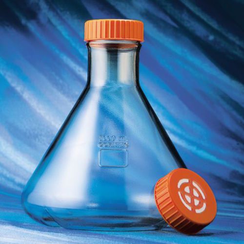 Corning 431252 3L Polycarbonate Erlenmeyer Fernbach Design Flask with Vent Cap