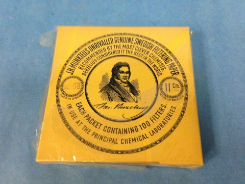 J.h. munktells lab 11cm filter paper no. 0b 100 circles new for sale