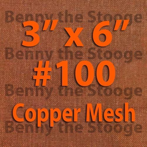  100% Copper 100 Mesh/150 Micron Kief / Pollen / Dry Sift Screen  3&#034;x6&#034;  