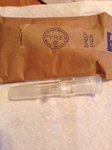 Pyrex 24/40 vacuum take off adapter straight distilling tube lab glass for sale