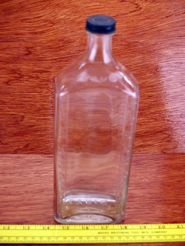 32oz glass medicine bottle with eagle on lid
