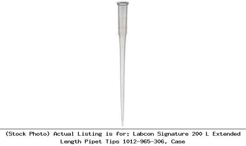 Labcon signature 200 l extended length pipet tips 1012-965-306, case for sale