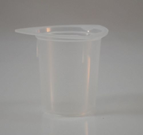 Disposable polypropylene tri-pour beaker: 50ml, 100/pk for sale