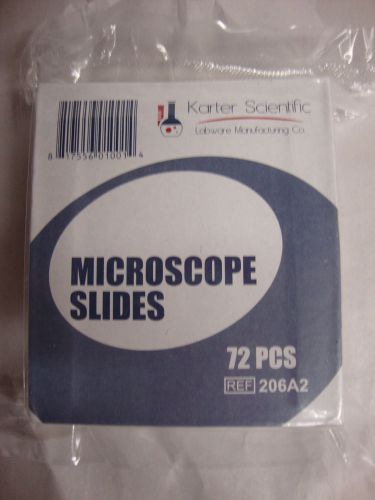 Karter Scientific 206A2 Microscope Slides, Ground Edges, Plain, 90 Corners, 3x1