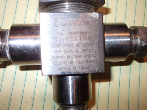 New swagelok stainless steel valve # ss-45xtf8 for sale