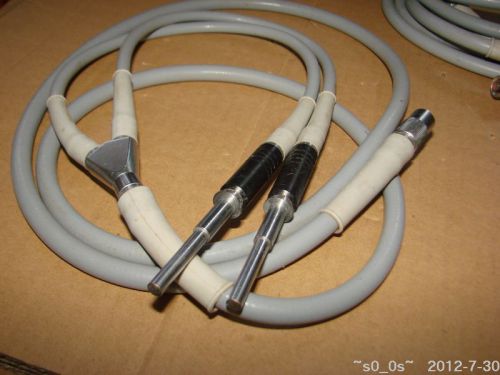 Karl storz 495 bd 1.6m light source fiber optic light cable double cord for sale