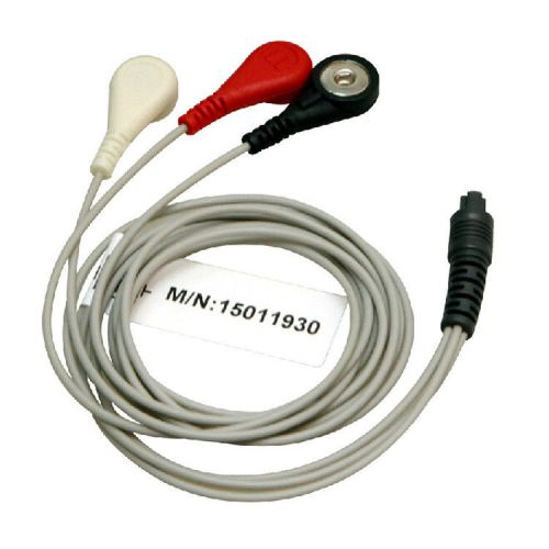 Electrode 3 Lead Wire Cable for PRINCE 180B and new 180B Portable ECG Sensor