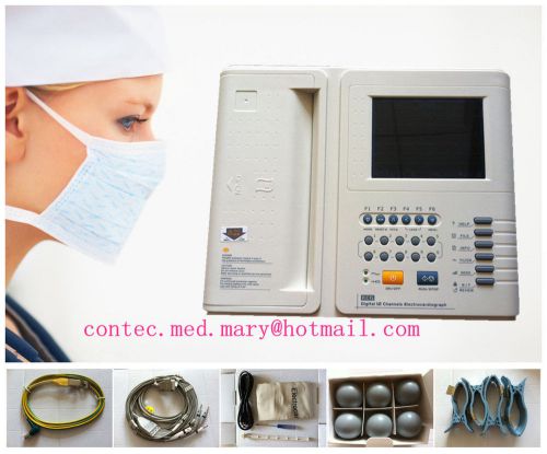 NEW,CE, Contec ECG-1200F 12 Channels 12 Leads ECG EKG Machine, Analysis Software