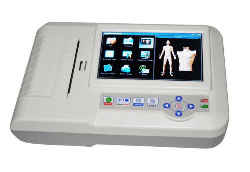Brand touch screen 6-channel electrocardiograph ecg machine ekg machine for sale