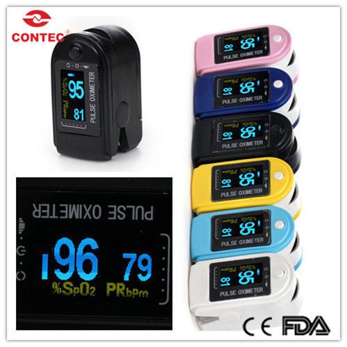 CONTEC New CMS50D Fingertip Pulse Oximeter ,Blood oxygen Monitor OLED display