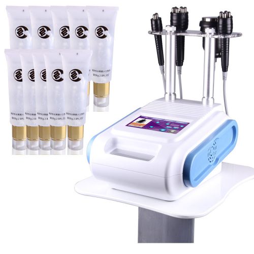 Fast shipping unoisetion cavitation 3d rf multipolar beauty+10pcs free gift gel for sale