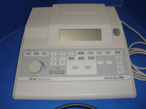 Welch allyn tm262 auto tymp with audiometer 26200 for sale