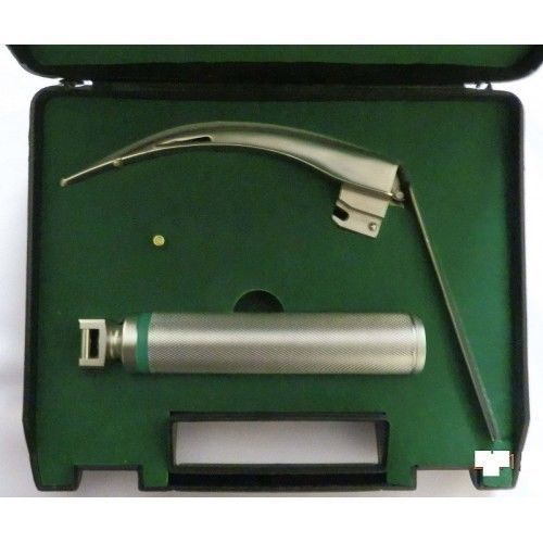 Mccoy flexi-tip  fiberoptic led laryngoscope set- blade # 5, medium handle for sale