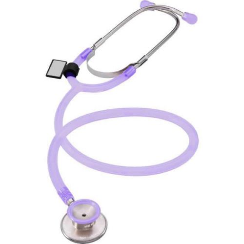 Mdf® dual head adult stethoscope latex free warranty translucent purple for sale