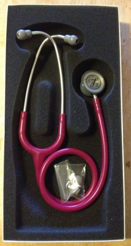 3m littmann classic ii pediatric stethoscope raspberry - new, free shipping for sale