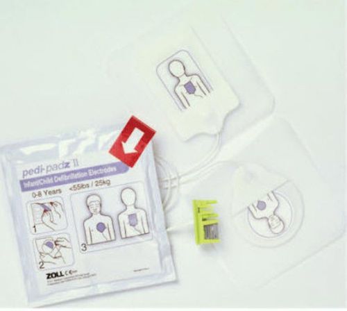 Zoll 8900-0810-01 pedi-padz ii pediatric electrodes for zoll aed plus for sale