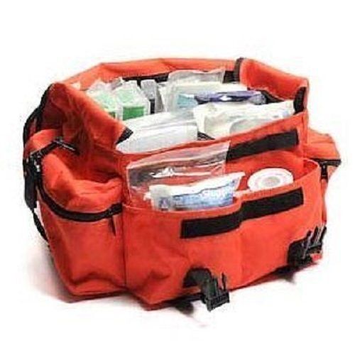 First responder trauma bag fully stocked emt aid kit gunshot firefighter police for sale