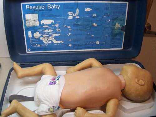 LAERDAL RESUSCI BABY ANNE CPR MANNEQUIN INFANT WITH CASE HALLOWEEN / PROP