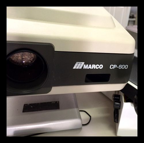 MARCO CP 600 AUTO PROJECTOR WITH REMOTE, WORKS GREAT AND HAS A DESK MOUNT