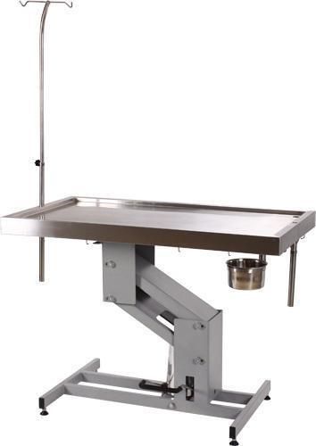 Veterinary surgical table dh33 stainless steel hydraulic lift 220lb capable new for sale