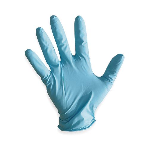 Disposable Gloves, Nitrile, L, Blue, PK100 6515-00-NIB-0238