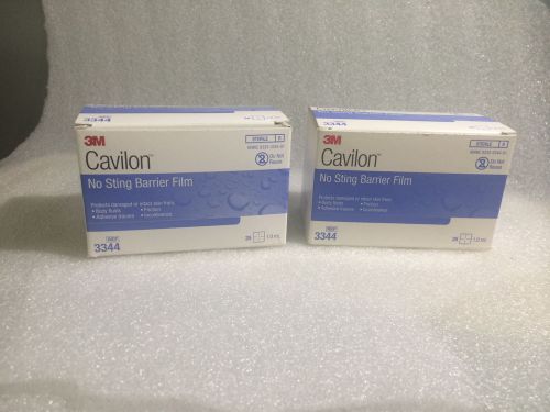 2 boxs of 3M Cavilon No Sting Barrier Film Ref 3344, 25 in box