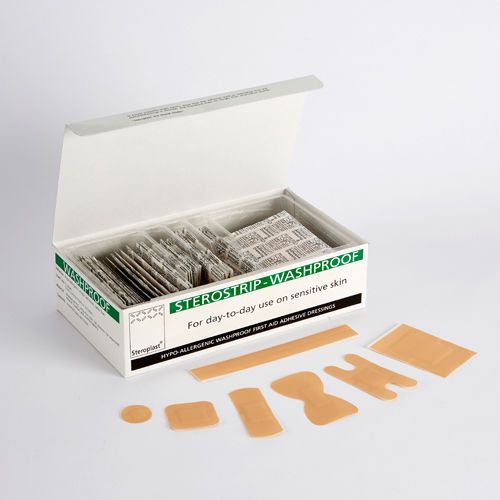 Hypo-allergenic 100 x Washproof mixed Plasters
