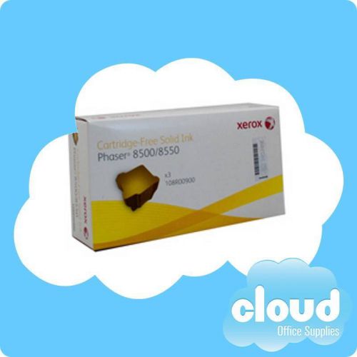 Fuji xerox fx phaser 108r00900 yell ink ave 3000 pages per 3pk yellow for sale