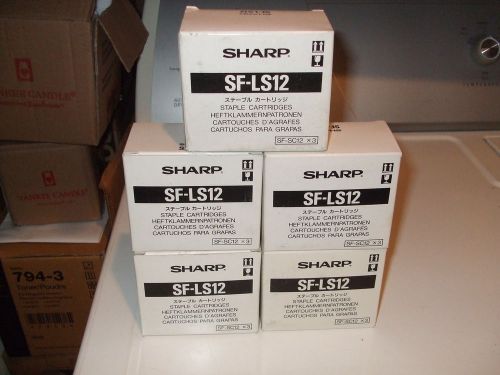 5 BOXES SHARP SFLS12 REFILL STAPLES