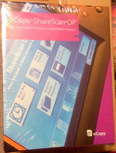 eCopy Sharescan OP V3.1a Canon MEAP Device Brand New Sealed 6315A569AA for Canon
