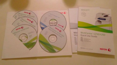 Xerox WorkCentre 4250 4260 CD Pack Manual Quick Use Guide Owners Instructions