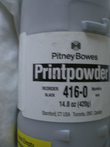 Pitney Bowes Printpowder 416-0 Black Toner Cartridge Print Powder