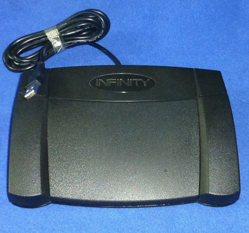Infinity in-usb-2 footswitch for dictation transceiver pedal foot switch only for sale