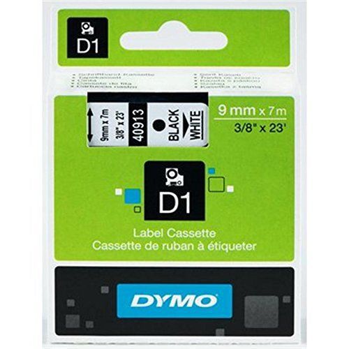 DYMO D1 40913 - TAPE D1 BLACK ON WHITE 9mm x 7m