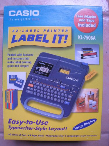 Casio ez-label printer KL-750BA