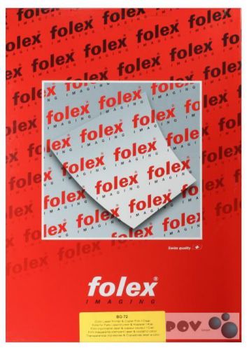 Folex-bg-72-a3 overheadfolie din a3, 125 mic fur farb,-kopierer und laserdrucker for sale