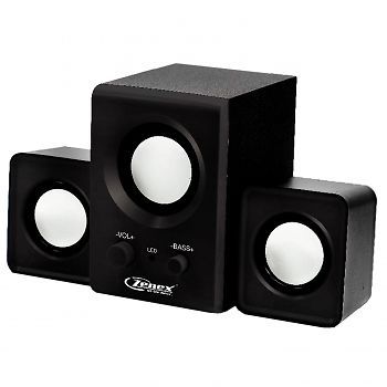 Zenex 2.1 channel usb powered speaker system-black for sale
