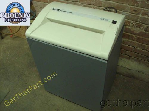 Fellowes 380 380cc whitetop usa crosscut 16&#034; industrial paper shredder for sale
