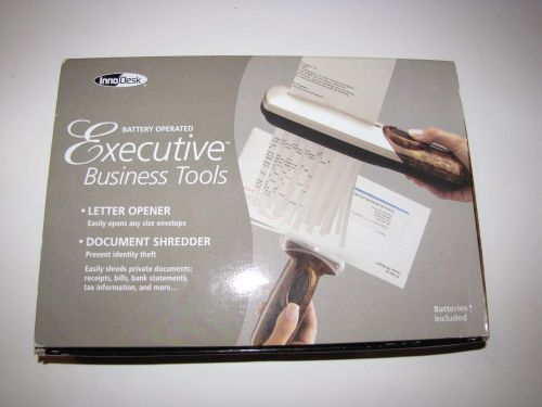 Executive Business Tools Battery Operated Document Shredder &amp; Letter Opener Kit