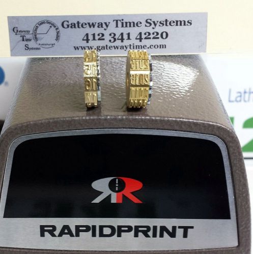2015 year wheel/print wheel updated time /date stamp new brass replacement for sale