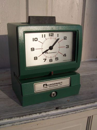 Acroprint Time Clock 150NR4 Works with Key