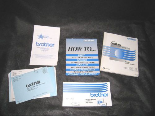 Instuctions booklets for Brother Geobook NB60 and NB80c