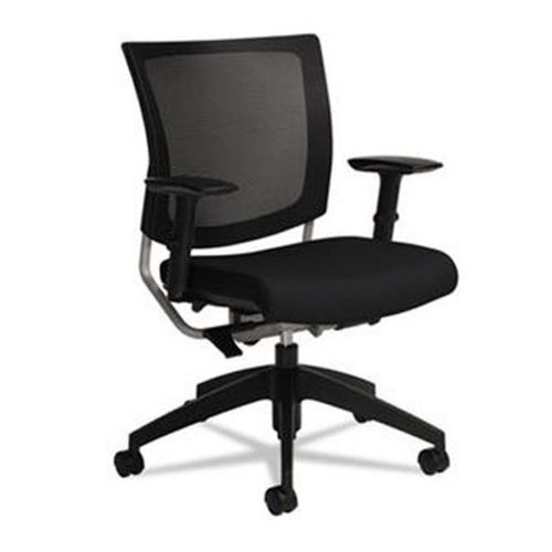 Mesh back task chair with adjustable arms for sale
