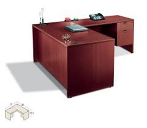 Contemporary Executive Laminate L Shape Office Desk