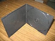 200 slim 5mm spine black cd poly case w/sleeve kc01pk for sale