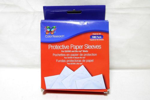 Color Research Protective Paper Sleeves wish Clear Window - 100 Pack